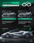 SCITOO Spoiler Wing GT Style Universal 52" ABS Glossy Carbon Look Rear Trunk Spoiler Wing