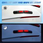 NHHEO 4Pcs Car Bumper Guard Strip, Universal Front Rear Bumper Protector Anti-Collision Anti-Scratch for Cars SUV Pickup Truck(Red)