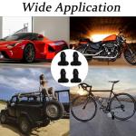 4 Pcs 1.6 inch Black Prank Tire Valve Stem Caps Tire Air Caps Universal for Cars Trucks Motorcycles SUV