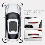 NHHEO 4Pcs Car Bumper Guard Strip, Universal Front Rear Bumper Protector Anti-Collision Anti-Scratch for Cars SUV Pickup Truck(Red)