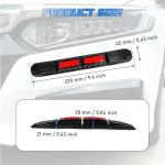NHHEO 4Pcs Car Bumper Guard Strip, Universal Front Rear Bumper Protector Anti-Collision Anti-Scratch for Cars SUV Pickup Truck(Red)