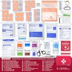 Compact First Aid Kit 300 PCS – Small Waterproof Emergency Medical Kit for Home, Car, Travel, Camping, Hiking, Truck, Office, Sports & Outdoor – Lightweight First Aid Bag