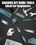 Tool Kit for Home, 144 Piece Hand Tool Set with Storage Box, General Basic Repair Tool Set with Hammer, Pliers, Wrenches, Voltage Tester, Measure Tape, Screwdriver Bits
