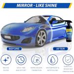 Sopami Car Coating Spray, 17.6 oz Quick Effect Coating Agent, Oil Film Emulsion Glass Cleaner, Polish Spray Waterless Wash Wax, Spray Wax Polish for Car Scratches(1PC+Sponge+Cloth)