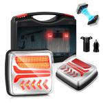 Inknows Wireless Trailer Lights Magnetic - Bluetooth LED trailer Lights, IP65 Waterproof, High Brightness for Towing - Wireless Tail Lights for Trailer, Boats, Trucks, Caravans, Campers, RVs, Vans