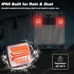 Inknows Wireless Trailer Lights Magnetic - Bluetooth LED trailer Lights, IP65 Waterproof, High Brightness for Towing - Wireless Tail Lights for Trailer, Boats, Trucks, Caravans, Campers, RVs, Vans