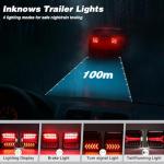 Inknows Wireless Trailer Lights Magnetic - Bluetooth LED trailer Lights, IP65 Waterproof, High Brightness for Towing - Wireless Tail Lights for Trailer, Boats, Trucks, Caravans, Campers, RVs, Vans