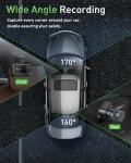 Dash Cam Front and Rear,4K+1080P WiFi Dual Dash Camera for Cars with App, 3" IPS Dashboard Camera Recorder,Night Vision,24H/7 Parking Mode, Loop Recording,170° Wide Angle,Free 64GB SD Card