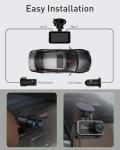 Dash Cam Front and Rear,4K+1080P WiFi Dual Dash Camera for Cars with App, 3" IPS Dashboard Camera Recorder,Night Vision,24H/7 Parking Mode, Loop Recording,170° Wide Angle,Free 64GB SD Card