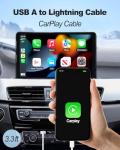MUSTHAVZ BY AZURI Car Carplay Cable,3.3FT Car Charger Cord, USB A to Lightning Cable Compatible forApple iPhone 14 13 12 11 Pro Max XR XS X8 7 6 Plus SE iPad, One Pack,White