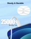 MUSTHAVZ BY AZURI Car Carplay Cable,3.3FT Car Charger Cord, USB A to Lightning Cable Compatible forApple iPhone 14 13 12 11 Pro Max XR XS X8 7 6 Plus SE iPad, One Pack,White