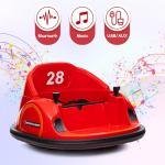 12V Ride On Bumper Car for Kids Ride on Toy Gifts Toddlers Electric Bumping Car with Remote Control, Battery Display, 360 Degree Spin, LED Lights, Music, Red