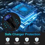 Car Charger, 2.4A 12W AndHot 2 Pack Mini Dual Port USB Car Charger Adapter Plug for iPhone 15 14 13 12 SE 11 Pro Max XR XS X 8 7 6S Plus, iPad, Samsung Galaxy S23 S22 S21 S20 S10 Note 20, LG, Android