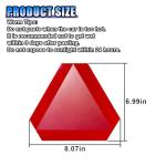 2PCS Slow Moving Vehicle Triangle Sign, 7" x 8" Reflective Car Safety Sticker Decal, Diamond Grade Slow Moving Safety Signs for Golf Cart Outdoor Use (2PCS)