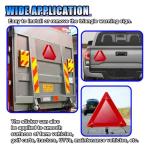 2PCS Slow Moving Vehicle Triangle Sign, 7" x 8" Reflective Car Safety Sticker Decal, Diamond Grade Slow Moving Safety Signs for Golf Cart Outdoor Use (2PCS)