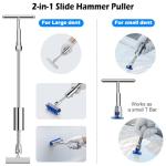 Car Dent Puller Kits,137pc Paintless Dent Removal Tools,Car Dent Repair Kit with Slide Hammer 2 in 1 T-Bar, Adjustable Dent Lifter,Bridge Puller for Auto Body SUV Dings Hail Damage DIY Remover
