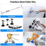 Car Dent Puller Kits,137pc Paintless Dent Removal Tools,Car Dent Repair Kit with Slide Hammer 2 in 1 T-Bar, Adjustable Dent Lifter,Bridge Puller for Auto Body SUV Dings Hail Damage DIY Remover