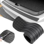 LGVOA Car Rear Bumper Protector, 41 x 3.4 inch Trimmable, Anti-Scratch Rubber Rear Bumper Guard, Universal Non-Slip Trunk Exterior Accessories for SUV & Truck