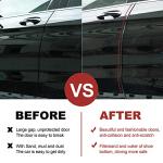Car Door Edge Protector,Rubber Car Door Protectors No Glue Car Accessories Rubber U Shape Car Trim Door Protectors Seal for Sedan, Trucks, SUV, ATV, Boats (10M, Black)