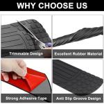 LGVOA Car Rear Bumper Protector, 41 x 3.4 inch Trimmable, Anti-Scratch Rubber Rear Bumper Guard, Universal Non-Slip Trunk Exterior Accessories for SUV & Truck