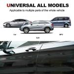 Car Door Edge Protector,Rubber Car Door Protectors No Glue Car Accessories Rubber U Shape Car Trim Door Protectors Seal for Sedan, Trucks, SUV, ATV, Boats (10M, Black)