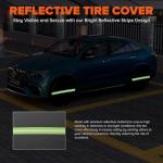 Tire Covers 4 Pack, Universal Fits 24-26 inch RV Tire Covers Set for RV, Trailer, SUV, Truck, Camper, Jeep Waterproof Anti-UV Tough Wheel Protector