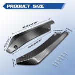 Kutyun 2PCS Car Rear Bumper Guard Diffuser Splitter, Rear Bumper Lip Body Kit with Bolts, Universal Anti Scratch Wrap Angle Protector for Side Fender Skirt Lip (Carbon Fiber)