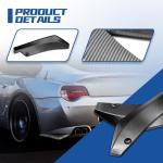 Kutyun 2PCS Car Rear Bumper Guard Diffuser Splitter, Rear Bumper Lip Body Kit with Bolts, Universal Anti Scratch Wrap Angle Protector for Side Fender Skirt Lip (Carbon Fiber)