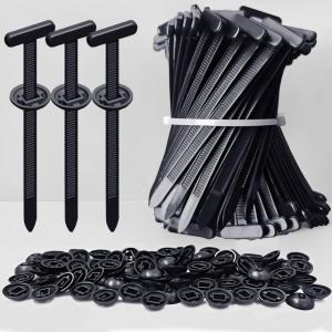 ILKCC Nylon Universal Cable Tie Buckles, Upgraded Automotive Zipper Clips, 30PCS Self-Locking T Rivet Zip Ties for Car Repairs, Garden, Workshop & Goods Shelves