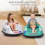 Bumper Cars for Toddlers, Electric Kids Ride On Bumper Car Gift, 12V Battery Car for Kids Remote, 360 Degree Spin, Music and Remote