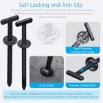 ILKCC Nylon Universal Cable Tie Buckles, Upgraded Automotive Zipper Clips, 30PCS Self-Locking T Rivet Zip Ties for Car Repairs, Garden, Workshop & Goods Shelves