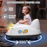 Bumper Cars for Toddlers, Electric Kids Ride On Bumper Car Gift, 12V Battery Car for Kids Remote, 360 Degree Spin, Music and Remote