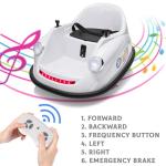 Bumper Cars for Toddlers, Electric Kids Ride On Bumper Car Gift, 12V Battery Car for Kids Remote, 360 Degree Spin, Music and Remote