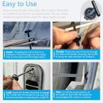 ILKCC Nylon Universal Cable Tie Buckles, Upgraded Automotive Zipper Clips, 30PCS Self-Locking T Rivet Zip Ties for Car Repairs, Garden, Workshop & Goods Shelves