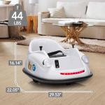 Bumper Cars for Toddlers, Electric Kids Ride On Bumper Car Gift, 12V Battery Car for Kids Remote, 360 Degree Spin, Music and Remote