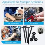 ILKCC Nylon Universal Cable Tie Buckles, Upgraded Automotive Zipper Clips, 30PCS Self-Locking T Rivet Zip Ties for Car Repairs, Garden, Workshop & Goods Shelves