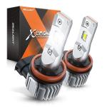 SEALIGHT H16 H8 H11 LED Fog Light Bulbs, 18000LM 800% Brightness 6500K Cool White, 360° Adjustable Ring Fog Light Bulb, 60000HRS Lifespan H8 H16 Replacement Fog Bulbs Non-polarity, Pack of 2