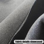 BELOMI Car Seat Covers Full Set, Breathable Premium Cloth Automotive Seat Cover, Universal Front and Rear Seat Covers, Easy to Install Car Accessories for Most Cars Trucks SUV (Black)