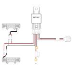 Nilight 2PCS 18W Flood Flush Mount LED Work Light Fog Lights Off Road Lights Driving Lights with Off Road Wiring Harness
