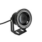 Kqiang 2PCS Car Angel Eye Fog Light: 2.5" Round COB LED Fog Light - White Angel Eye Projector with Halo Rings,Universal Vehicle DRL Daytime Driving Light Fog Lamp Bulbs (White)