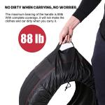 Rosefray Seasonal Tire Totes, Spare Tire Cover, Portable Winter Wheel, Handle for Easy Transportation, Fits Tires Tire Diameters 21” to 31.5”, Set of 4 Bags Red