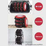 Rosefray Seasonal Tire Totes, Spare Tire Cover, Portable Winter Wheel, Handle for Easy Transportation, Fits Tires Tire Diameters 21” to 31.5”, Set of 4 Bags Red