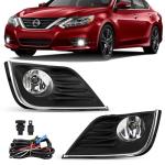 Misakomo Fog Lights - Front Fog Lamps Assembly Compatible with Nissan Altima 2016 2017 2018 - Fog Light Replacement Kit Replacement for NI1038139, NI1039139, 622579HS0A, and 622569HS0A