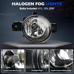 Misakomo Fog Lights - Front Fog Lamps Assembly Compatible with Nissan Altima 2016 2017 2018 - Fog Light Replacement Kit Replacement for NI1038139, NI1039139, 622579HS0A, and 622569HS0A
