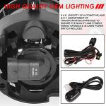 Auto Dynasty Fog Lights Assembly Compatible with 2005-2010 Chrysler Dodge Jeep Sebring Town & Country Caravan Compass, Fog Lamp with Switch Replacement, Driver Passenger Side, Black Housing Smoke Lens