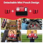 Aoldersson 520 Piece Large First Aid Kit – Emergency Survival Kit for Car, Home, Camping, and Travel – Compact Medical Kit for Roadside Emergencies, Outdoor Adventures, and Everyday Safety