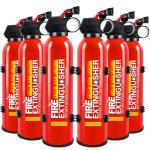 Fire Extinguisher for Home - 6pack Car Fire Extinguisher with Wall Mount, Small A B C K Fire Extinguisher, Water-Based Fire Extinguishers for Car/House/Kitchen/Truck/Marine/Boat/Vehicle/utv/rv