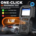 Vehpow OBD2 Scanner, Professional Code Reader for Check Engine Light/Oil Light Reset, Enhanced OBDII Scan Tool, Fast and Accurate Fault Diagnostic Scan Tool for Car 1996+, 2.8'' Color Screen