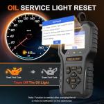 Vehpow OBD2 Scanner, Professional Code Reader for Check Engine Light/Oil Light Reset, Enhanced OBDII Scan Tool, Fast and Accurate Fault Diagnostic Scan Tool for Car 1996+, 2.8'' Color Screen