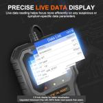 Vehpow OBD2 Scanner, Professional Code Reader for Check Engine Light/Oil Light Reset, Enhanced OBDII Scan Tool, Fast and Accurate Fault Diagnostic Scan Tool for Car 1996+, 2.8'' Color Screen